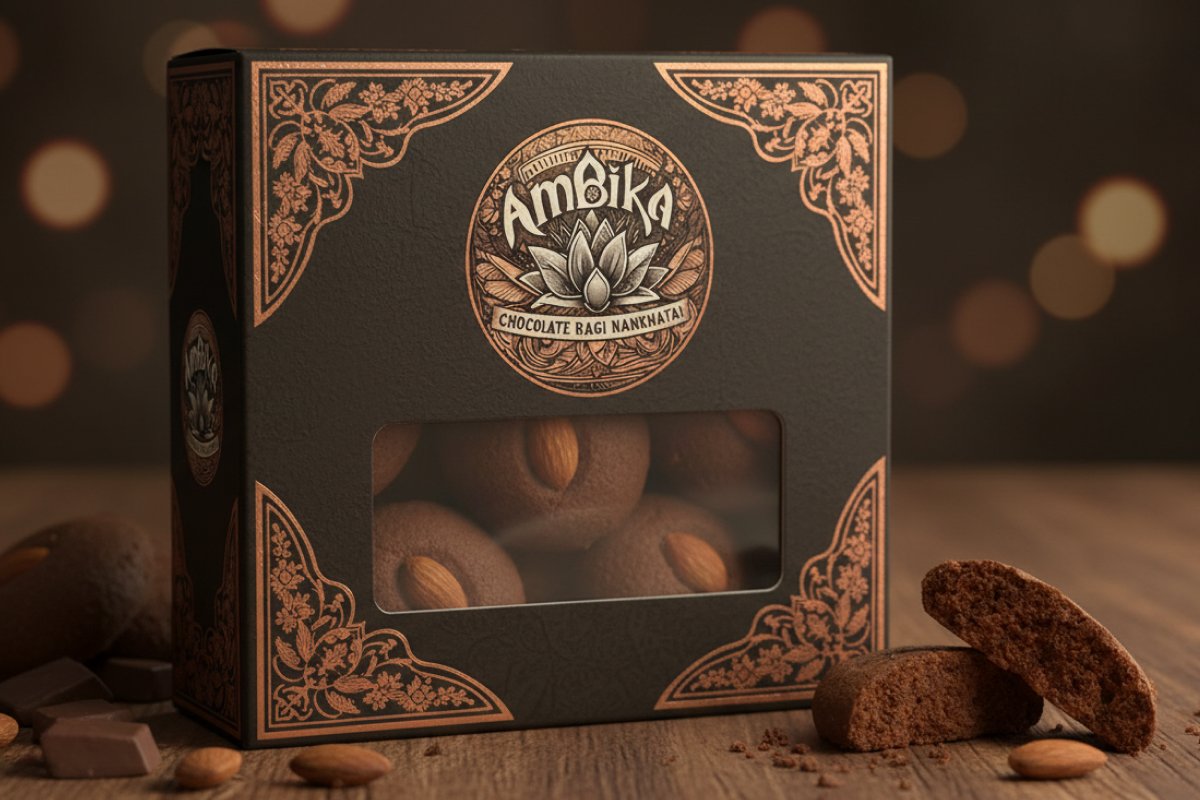 Chocolate Ragi Nankhatai